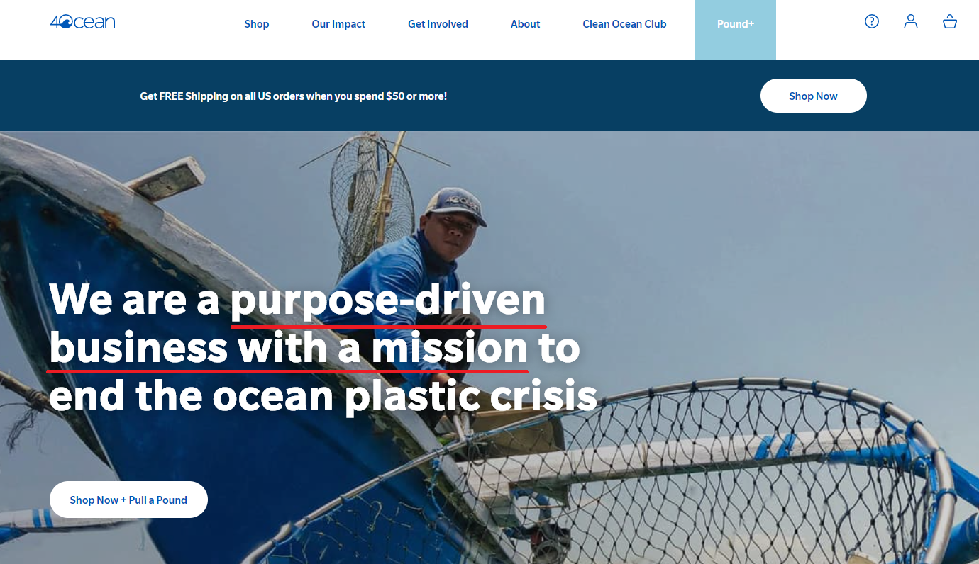 4ocean scam home page