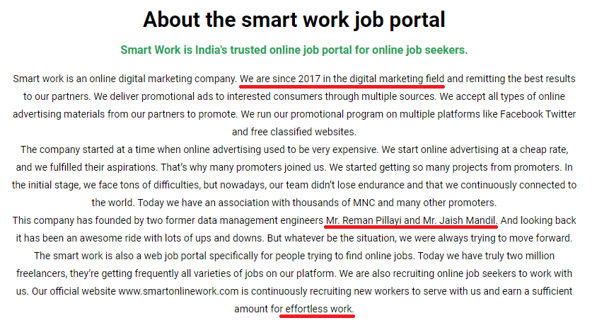 Copy Paste Job » SmartOnlineWork.com | Fake or Real?
