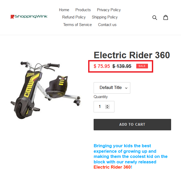 shoppingink shoppingwink scam fake electric scooter