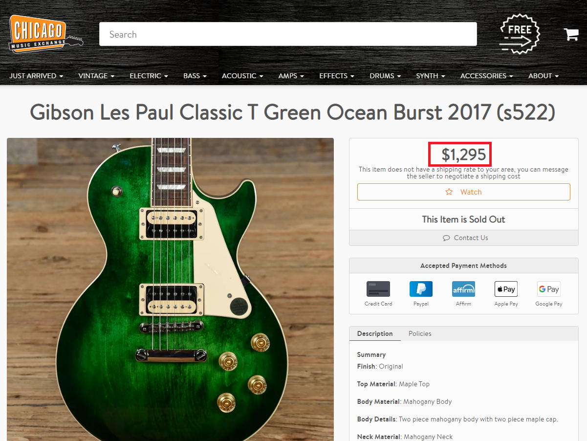 deathones guitar shop scam gibson guitar real price