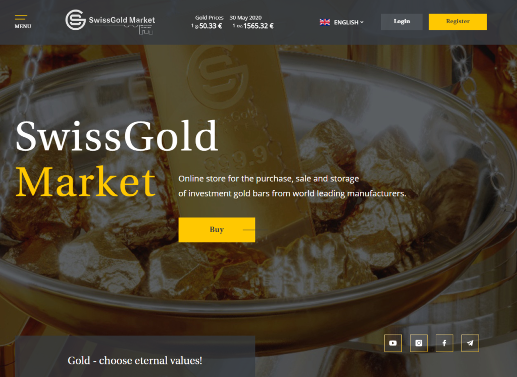 swissgold market home page ponzi scheme