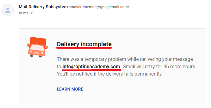 optinu academy scam email bounce