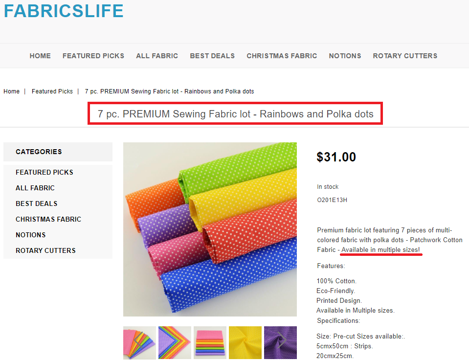 fabricslife scam fake product 3