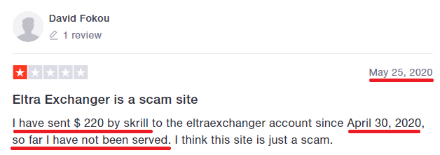 eltra exchanger bitcoin scam review 5