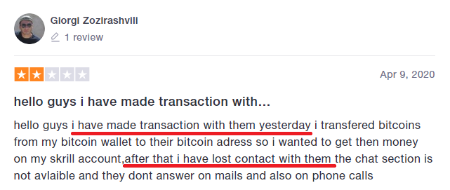 eltra exchanger bitcoin scam review 8