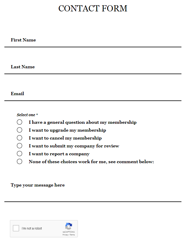 workbrite contact form