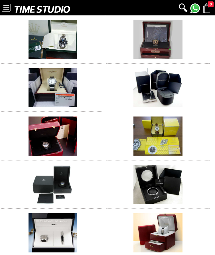timestudio luxury watch scam packaging page
