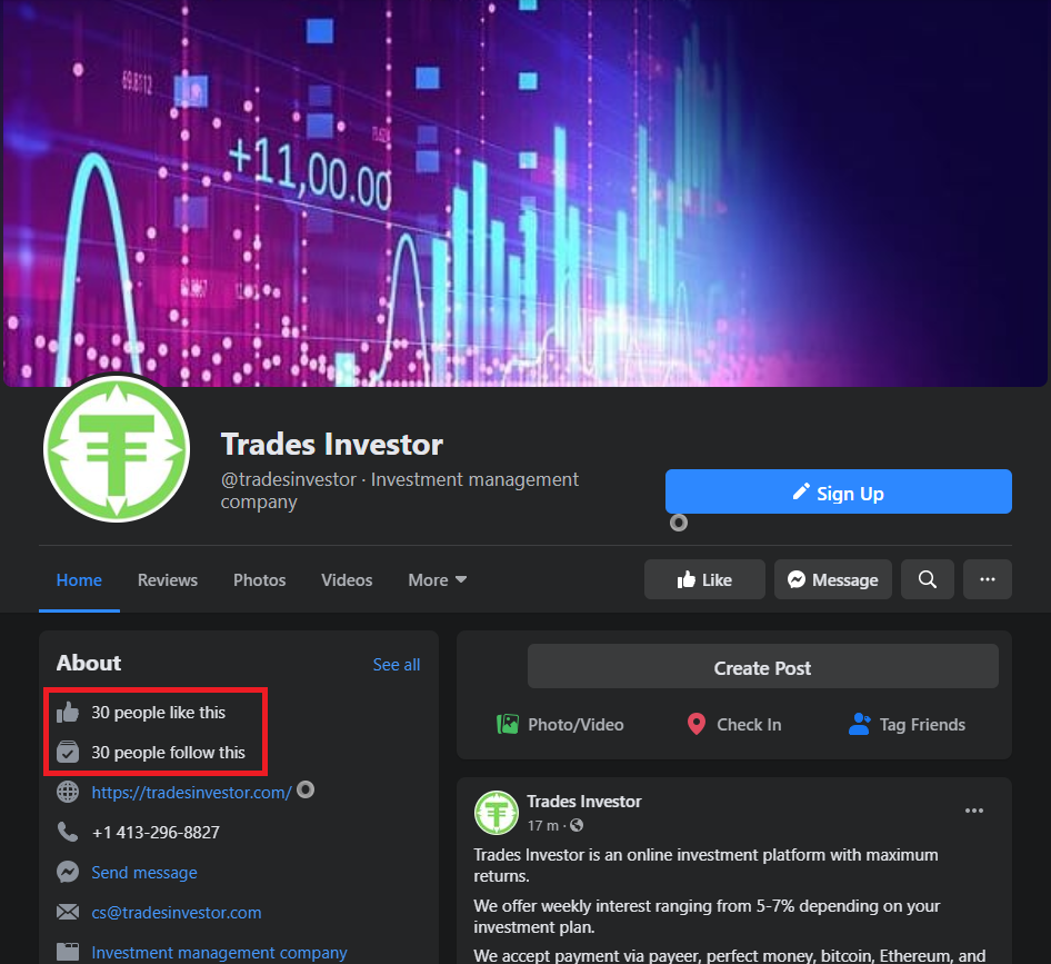 tradesinvestor facebook 1
