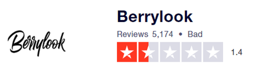 berrylook low rating