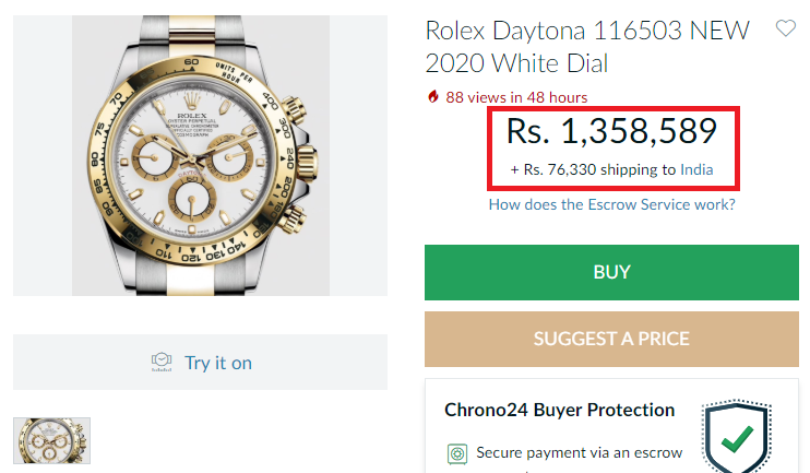 rolex real price