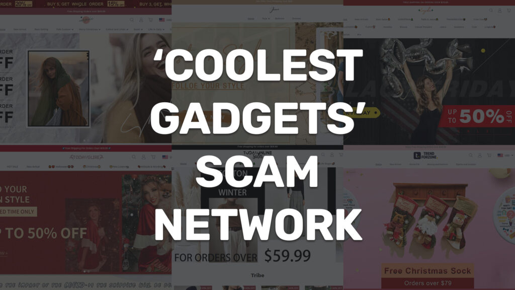 coolest gadgets scam network cover image