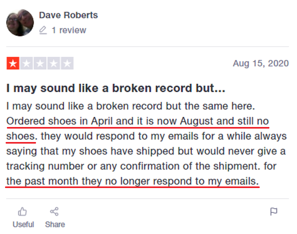 hero-shoes scam review trustpilot 4
