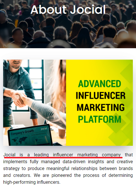 jocial scam influencer marketing