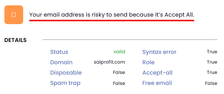saiprofit fake email