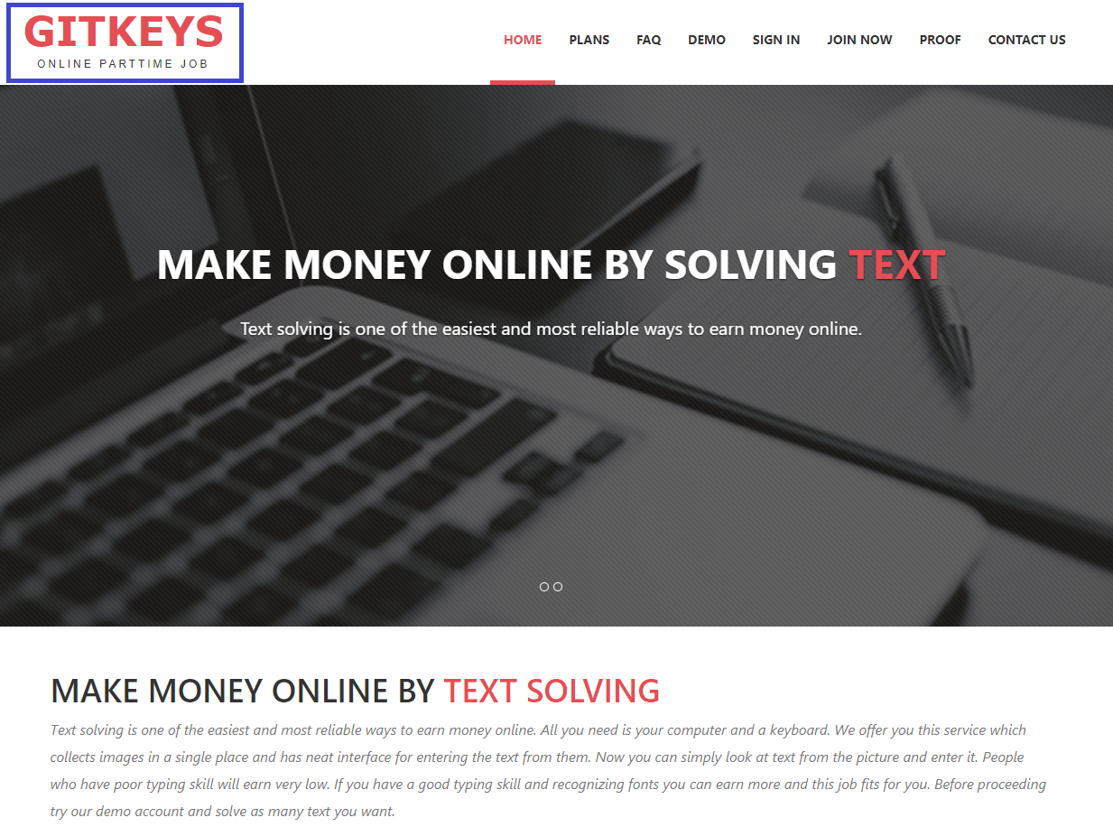 gitkeys scam copied home page