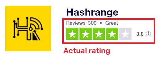 hash range scam fake trustpilot rating  2
