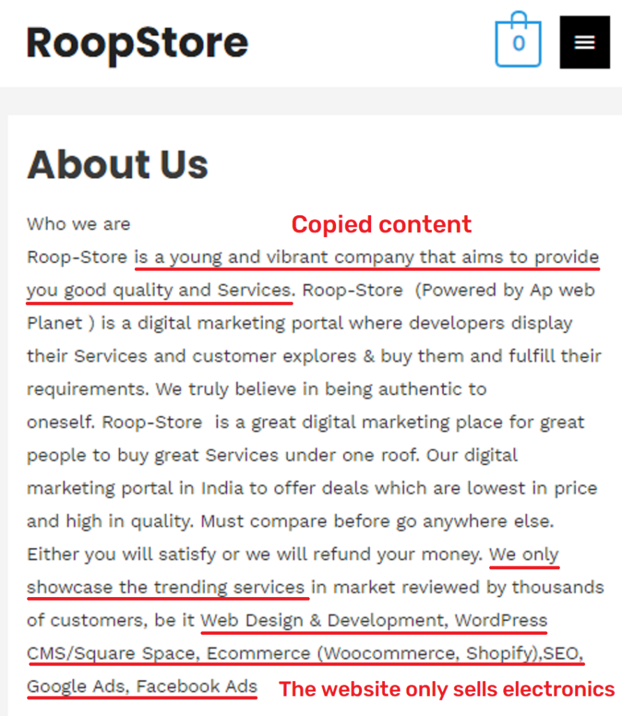 roopstore scam copied content 1