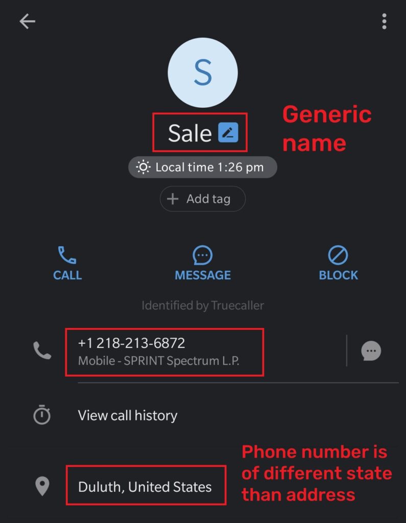 playsporegame scam fake phone number