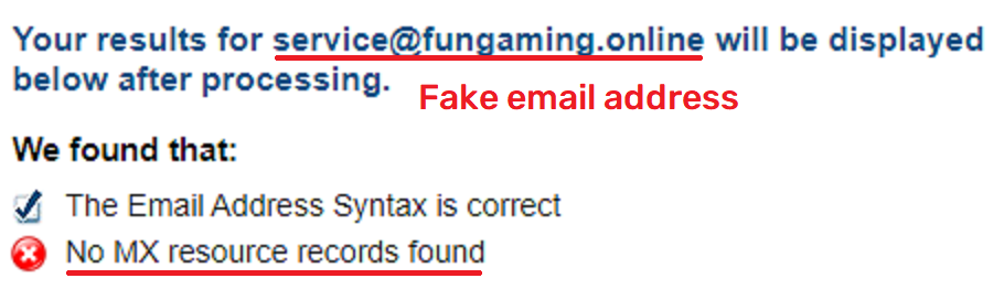 FunGamesDay scam fake email ID