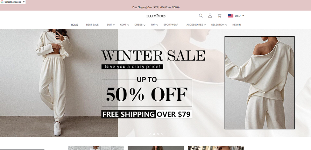 clothfamous scam home page