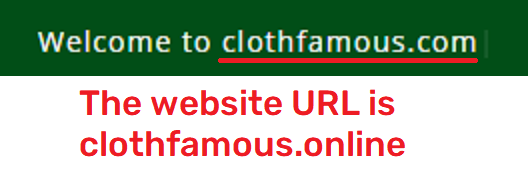 clothfamous scam wrong url