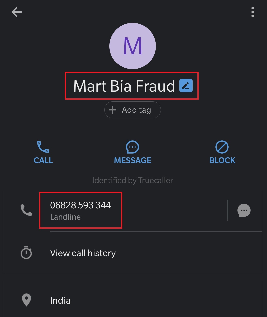 shopbia scam fake phone number 1