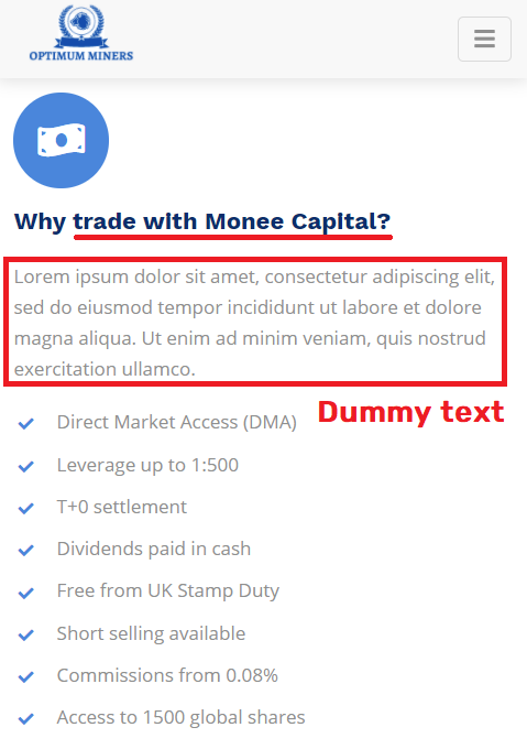 OptimumFXZilla scam dummy content 2