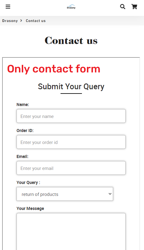 drasony scam contact form
