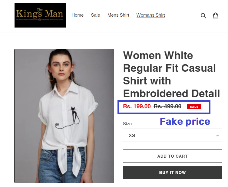 kingsmanshop scam fake shirt price 1