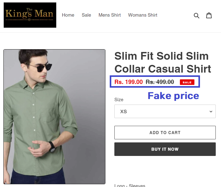 kingsmanshop scam fake shirt price 2