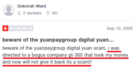 Yuanpaygroup scam review 3