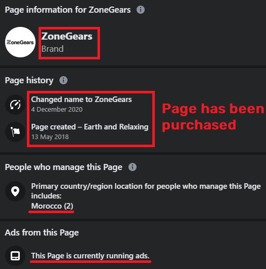 zone-gears scam facebook page 1