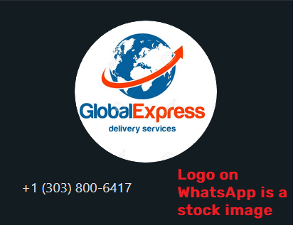 globalinexpress global line express scam whatsapp profile