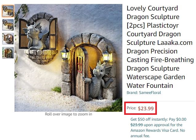 dragon statue real price