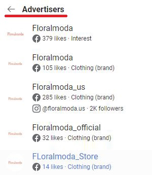 floralmoda scam facebook ad accounts