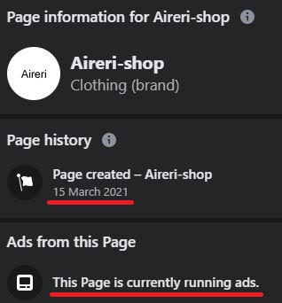 aireri scam facebook page 3