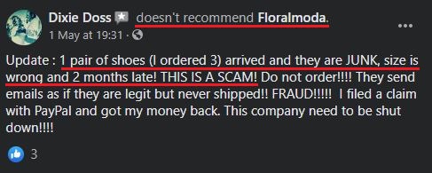 floralmoda scam review 7