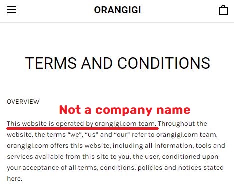 orangigi scam fake terms