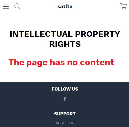 satlte scam intellectual property rights