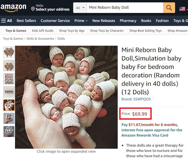 baby dolls amazon price