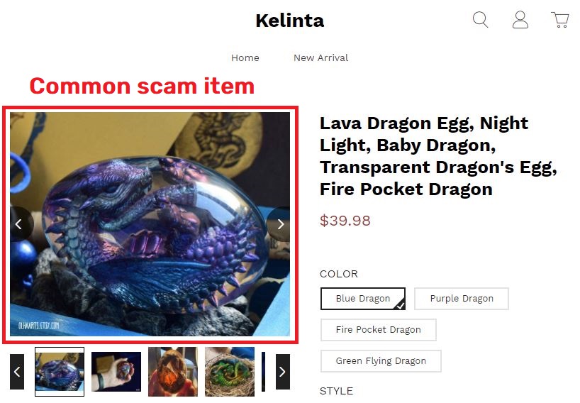kelinta scam dragon egg stolen image