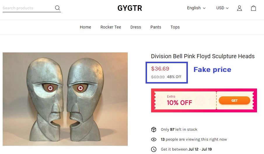 Gygtr scam division bell sculptures