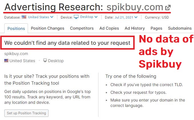 spikbuy scam google ad data