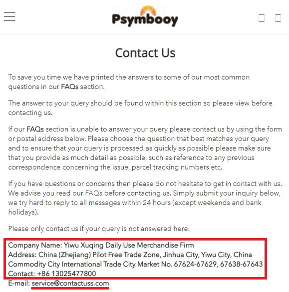 psymbooy scam contact information