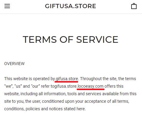giftusa store scam fake terms of service 2