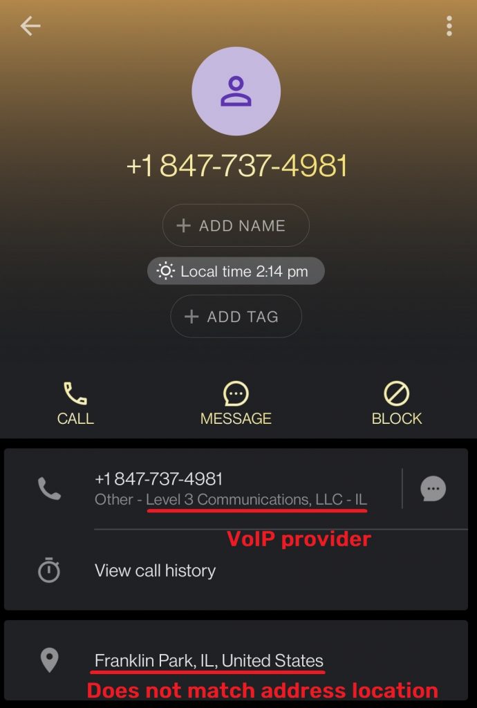 firstgloballogistics scam phone number