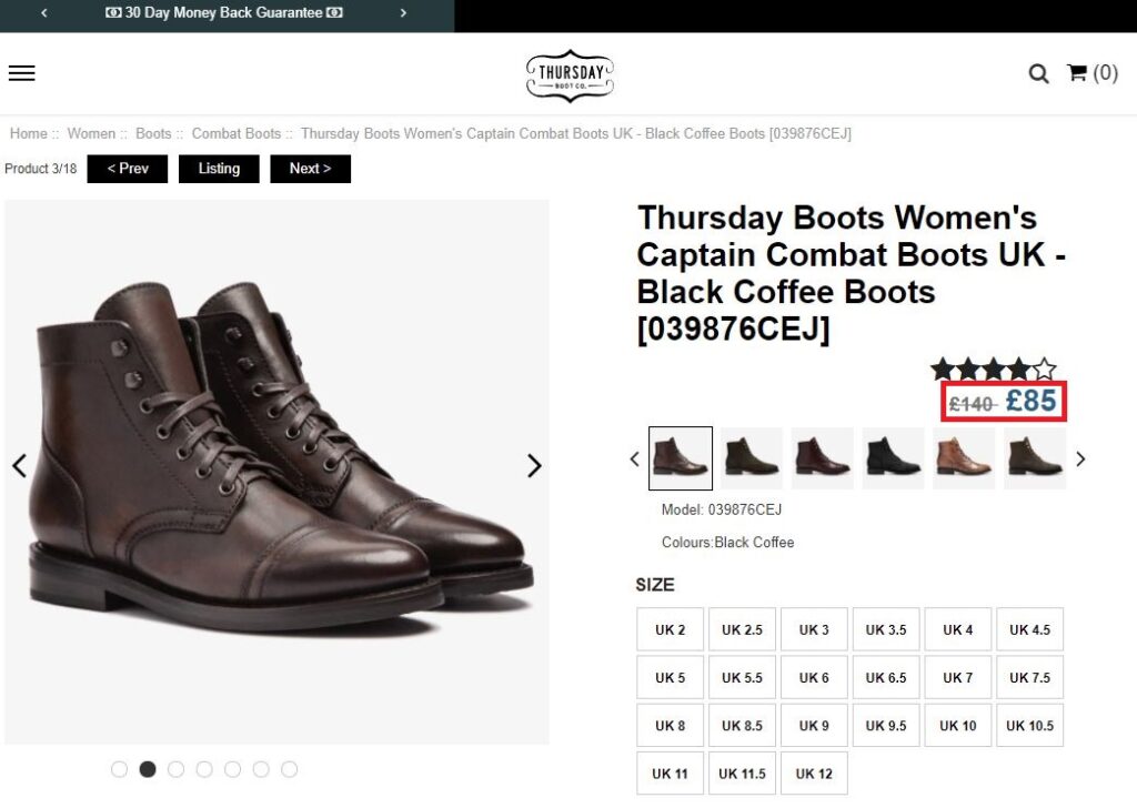 Thursdaybootsuksale scam fake captain boots price