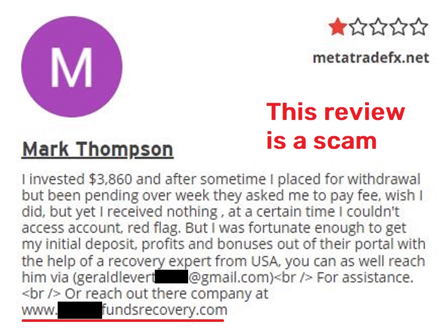 metatradefx scam fake review