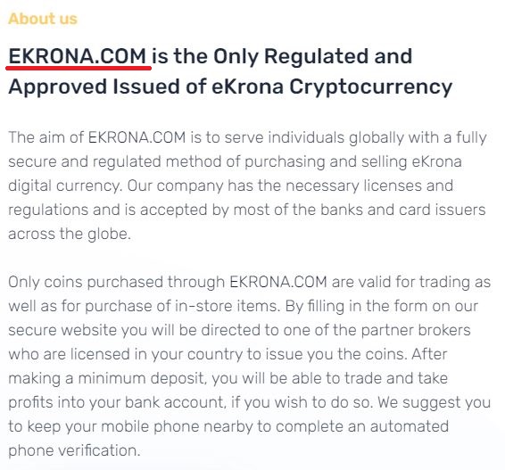 ekrona scam about us