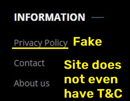flightsdiscount fake privacy policy